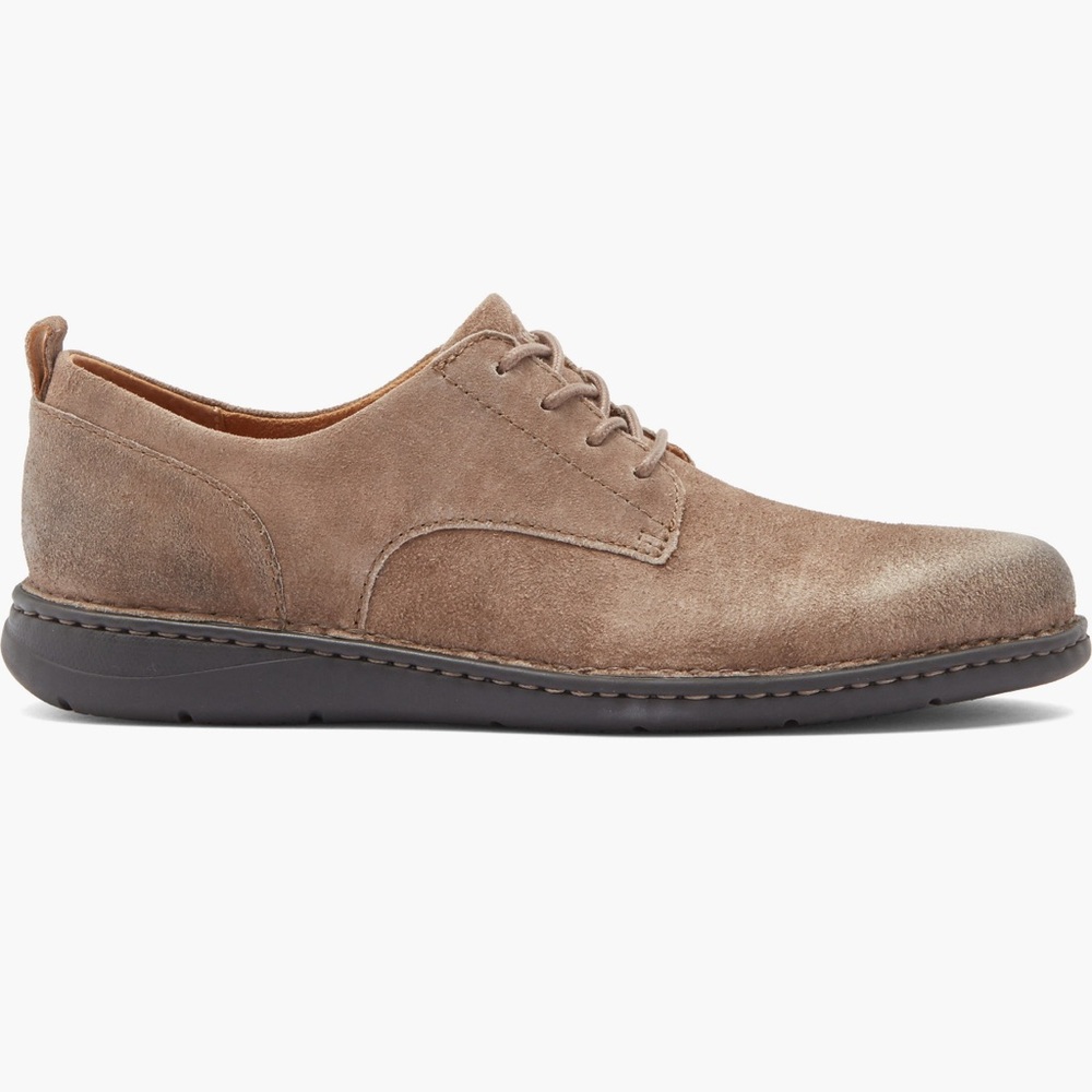 Men's Born Todd Plain Toe Derby Suede Shoes New